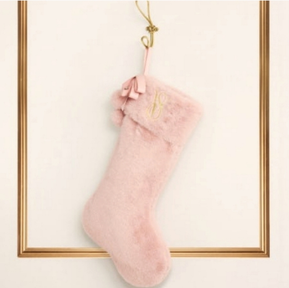 NWT Victoria's Secret Faux Fur Christmas Stocking